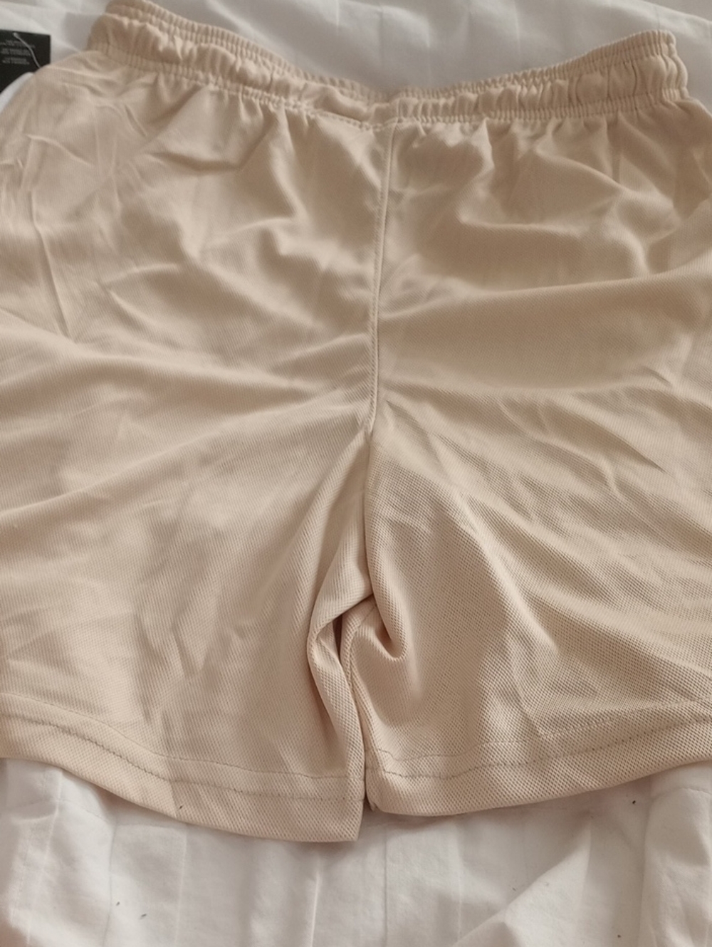 NWT ADIDAS Light Gold Athletic Training Shorts with Trefoil Logo - Picture 7 of 7